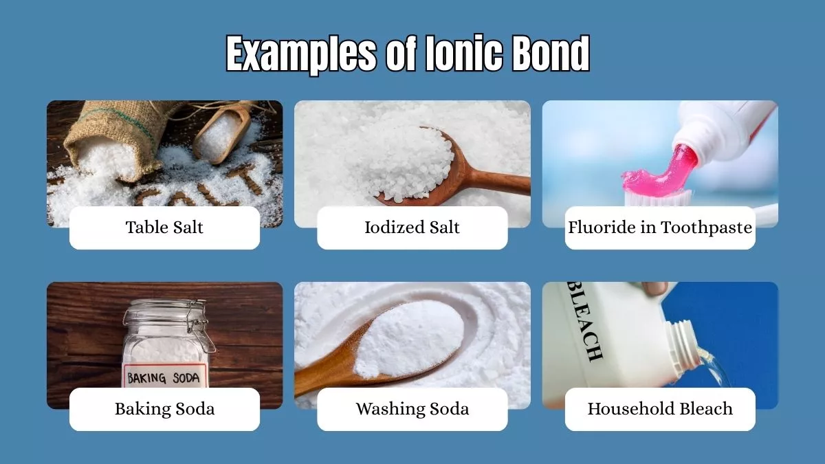 Examples of Ionic Bond